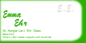 emma ehr business card